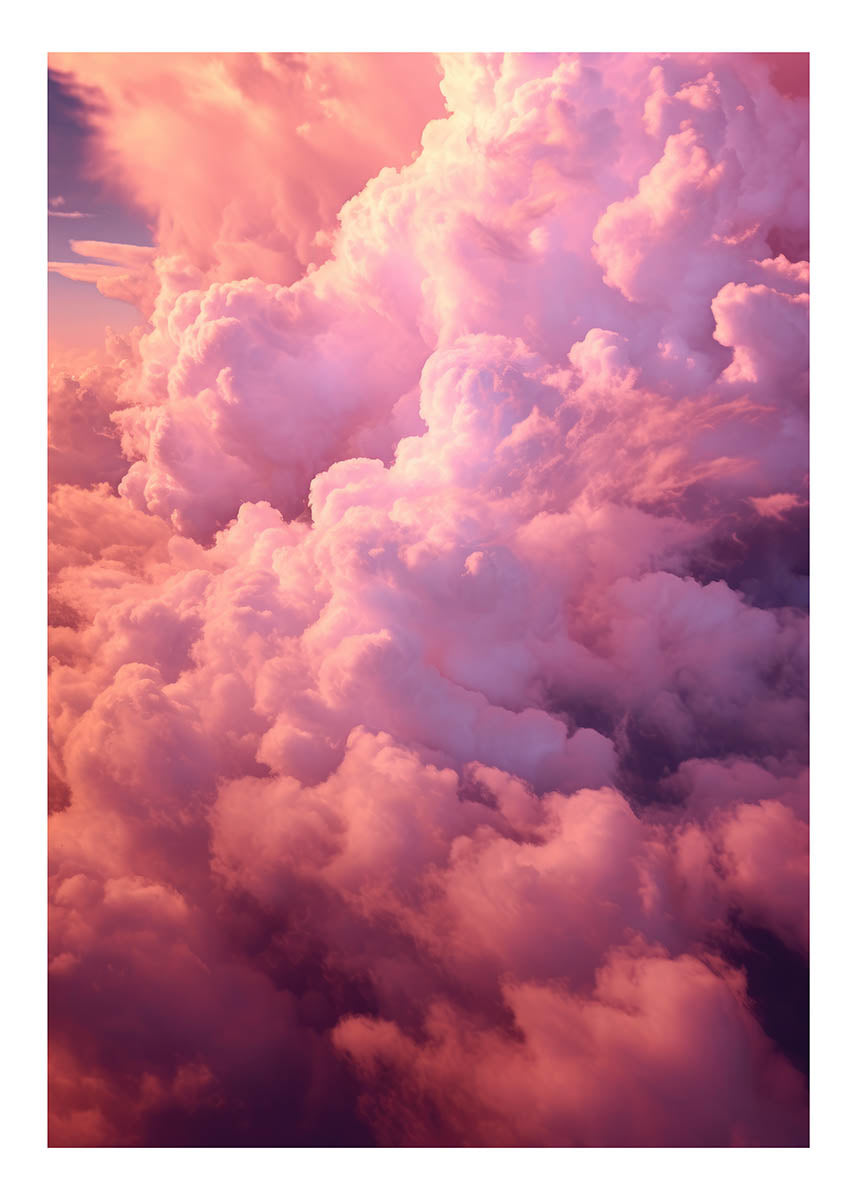 Pink sky poster sunset