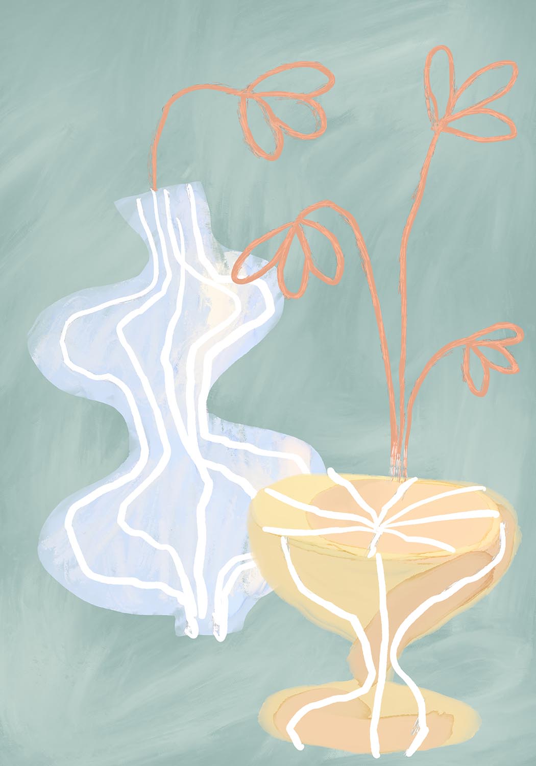 Dreamy florals poster