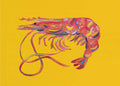 Vibrant Red Shrimp Poster