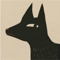 Minimalist Black Dog Profile