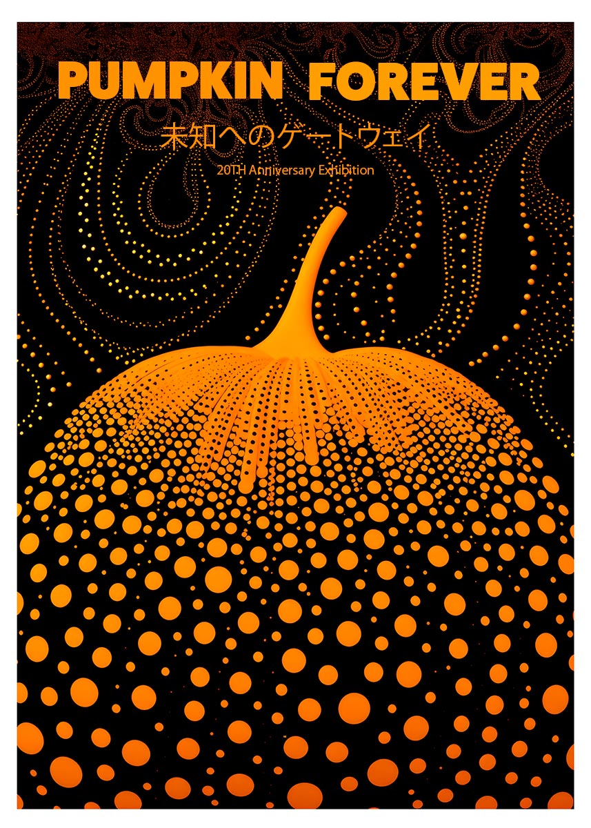 Yayoi Kusama inspired poster