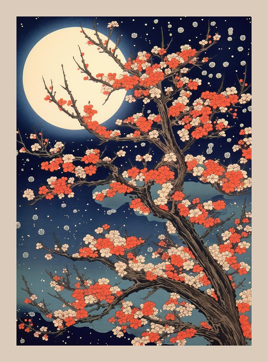 sakura tree poster