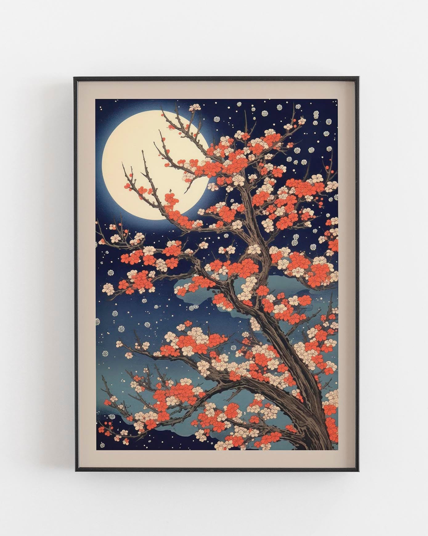 sakura tree japanese poster