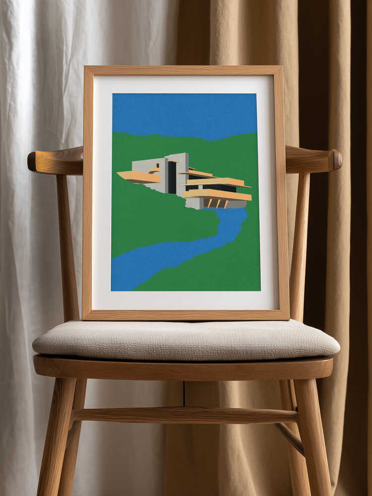 Frank Loyd Wright Falling Water Poster