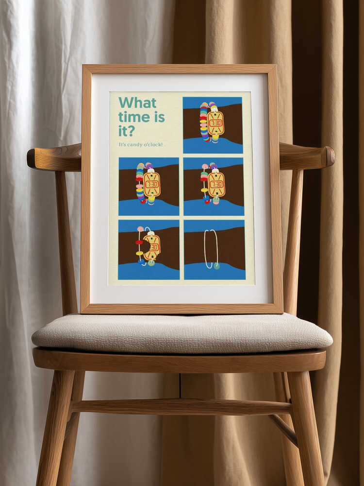 Poster Candy Clock