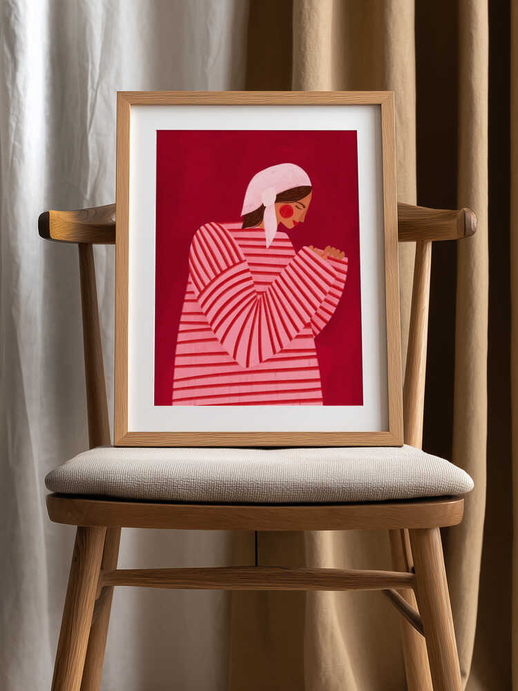 The Woman With the Red Stripes