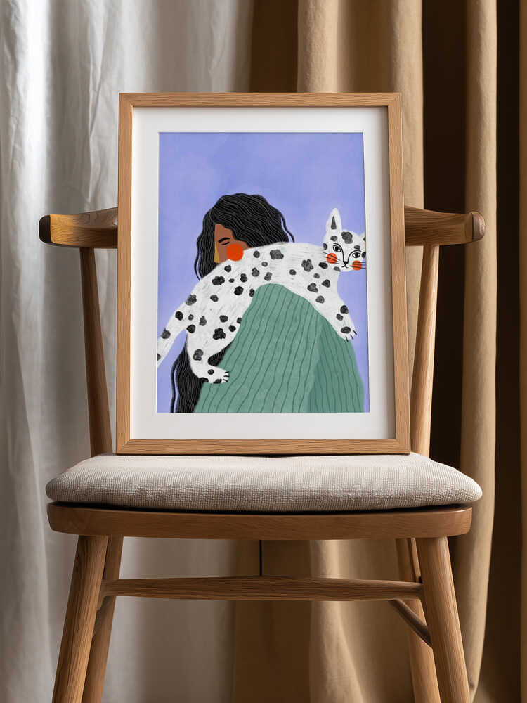 THE WOMAN WITH THE CAT