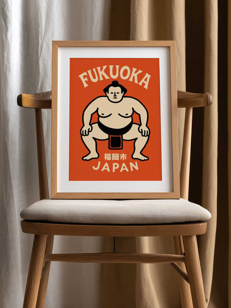 Fukuoka Sumo Japan Poster