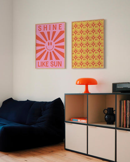 Shine like sun poster