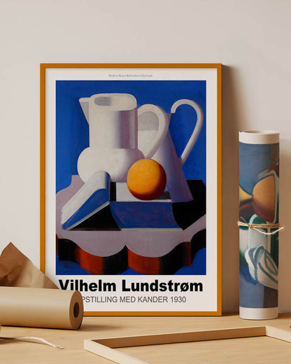 Vilhelm Lundstrom vintage exhibition poster