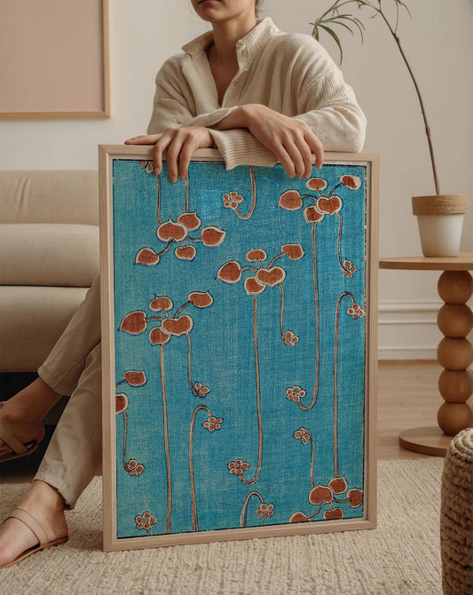 Watanabe Seitei - Vine illustration poster