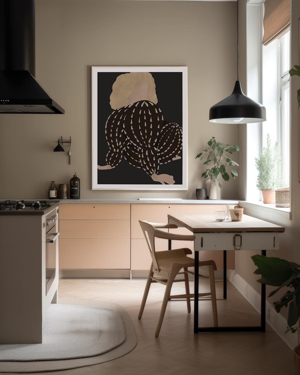 woman lagoon life poster
