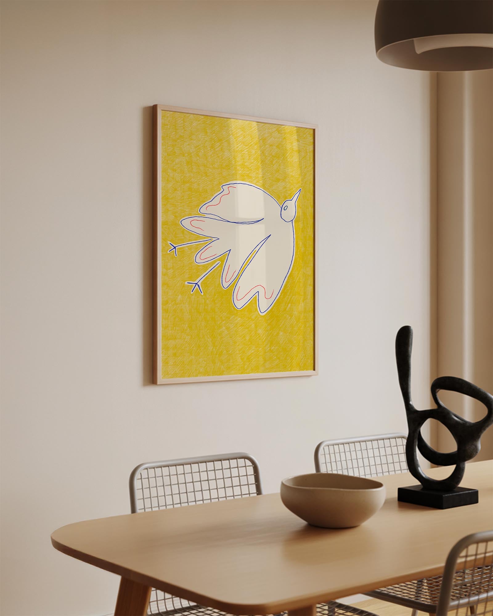 flying free bird poster