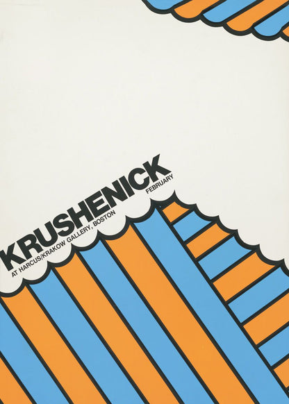 NICHOLAS KRUSHENICK exhibition poster | vintage poster | pop art