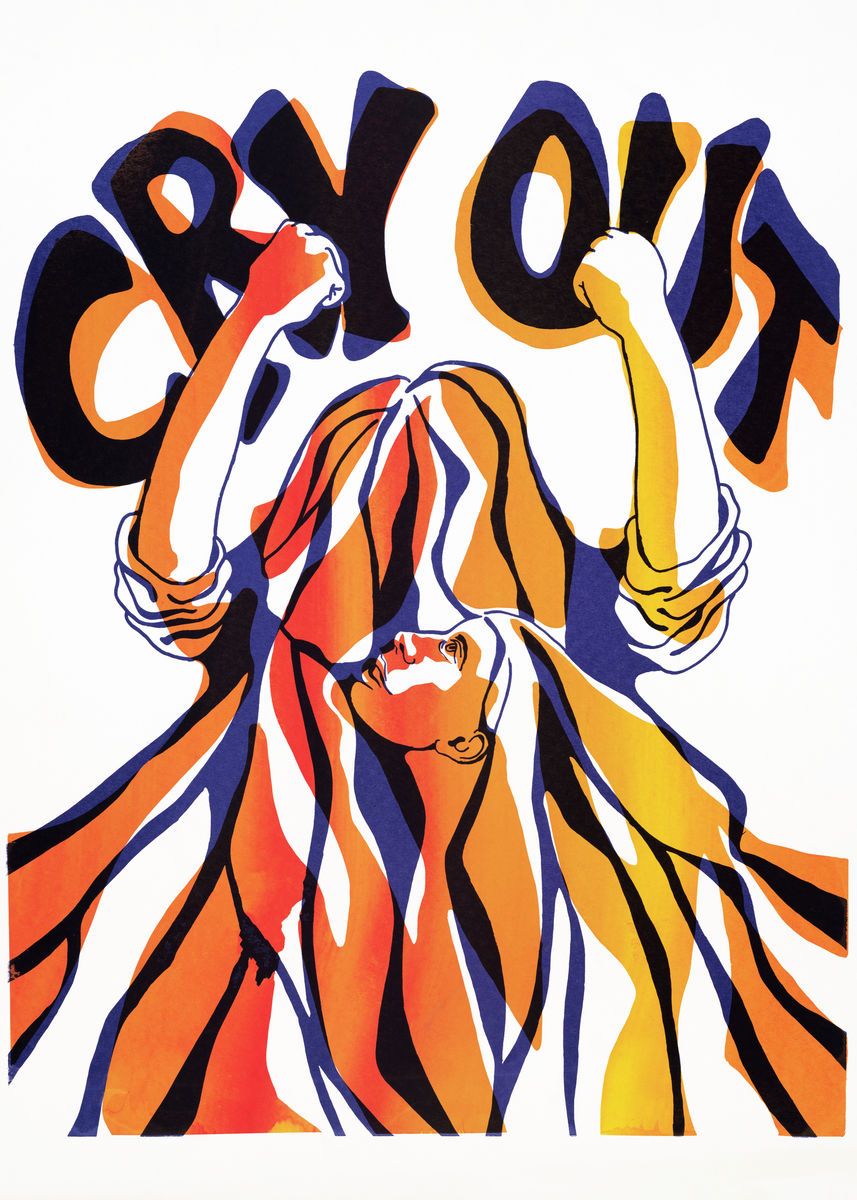 Cry out vintage feminism poster | empowered women | The future is female