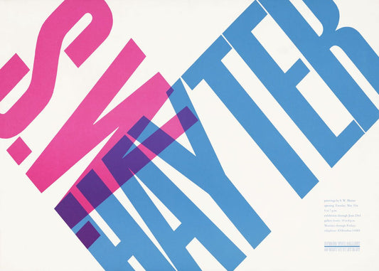 S.W Hayter vintage exhibition poster | art poster | Exhibition print