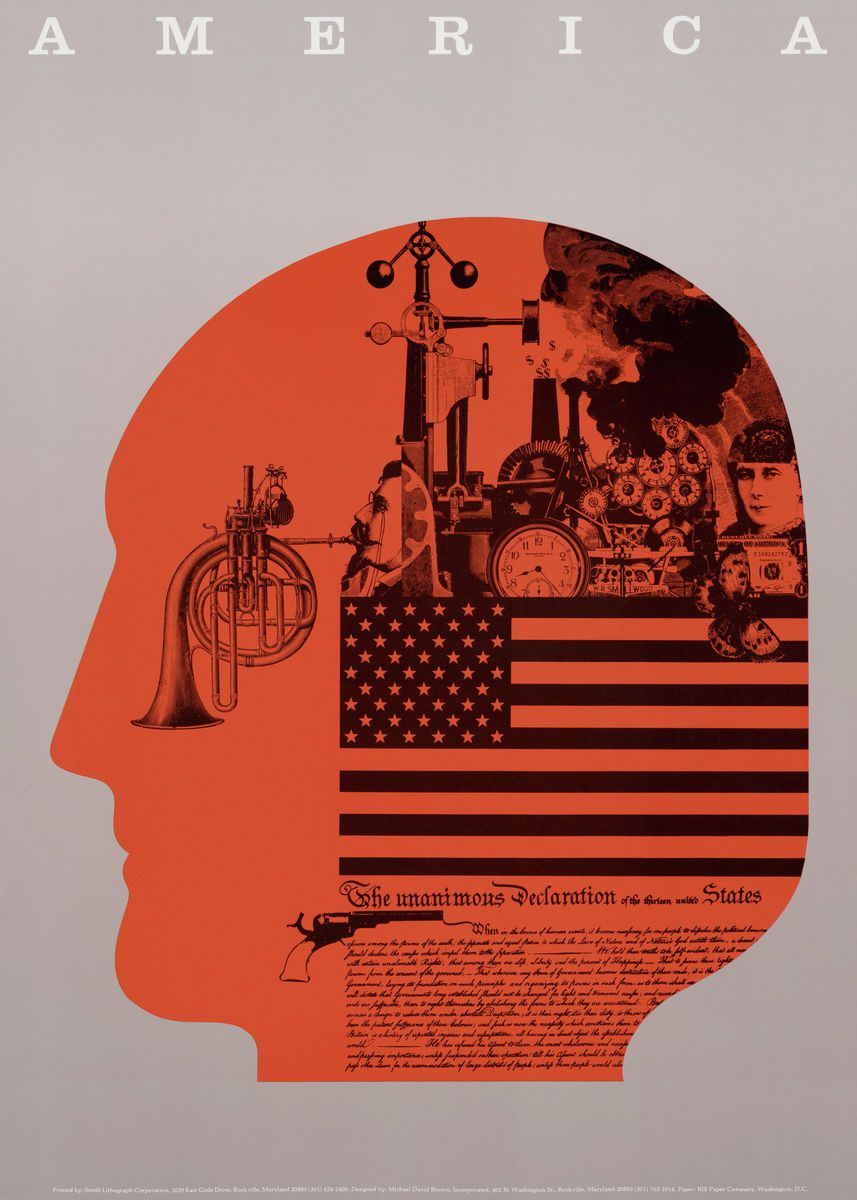 America poster | vintage poster | vintage print | United States poster
