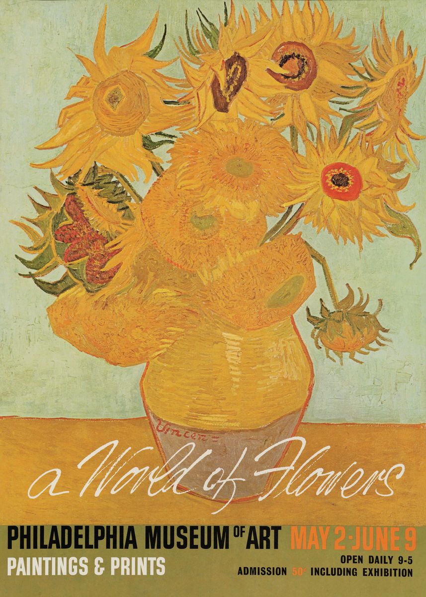Van Gogh vintage exhibition poster | vintage print | art poster