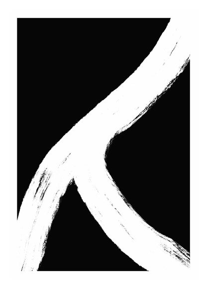 Abstract black and white n4 poster