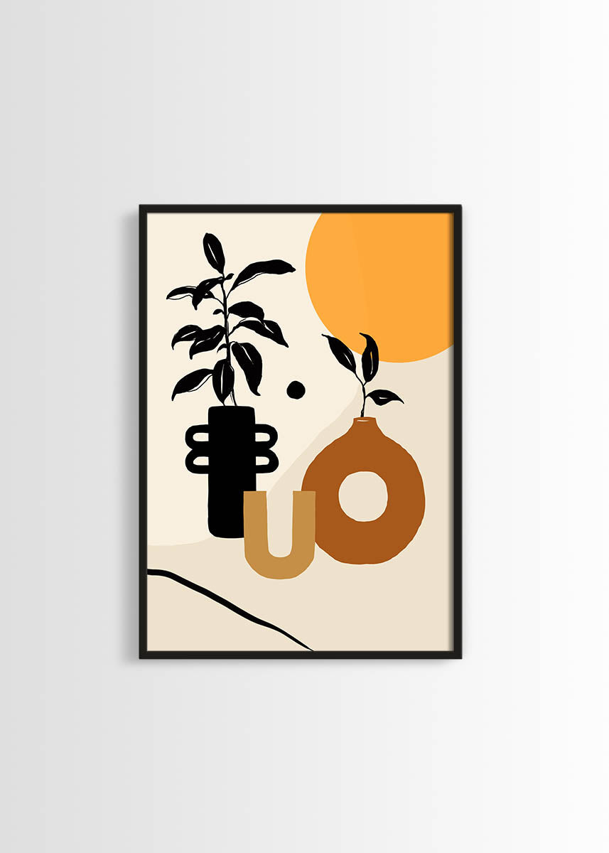 Abstract poster flowers