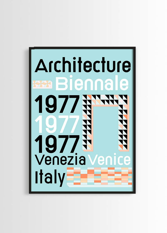 bauhaus retro style poster