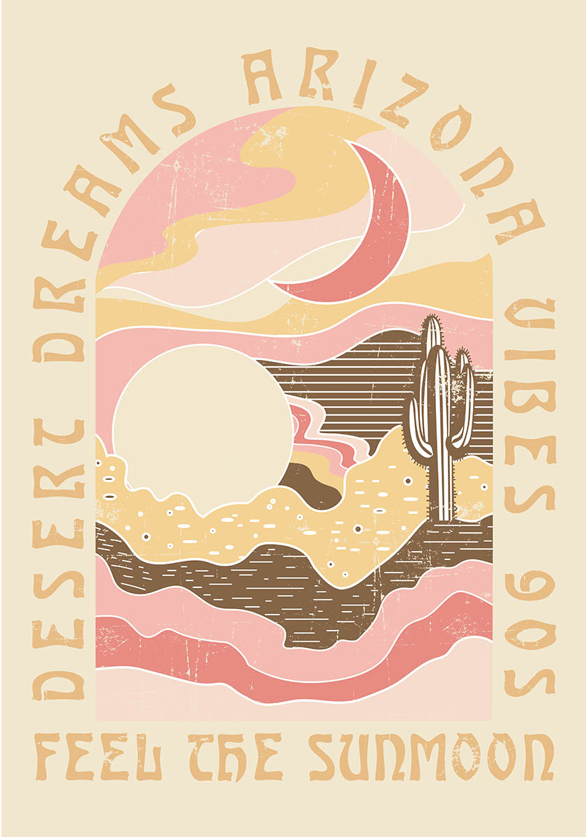 Arizona desert poster