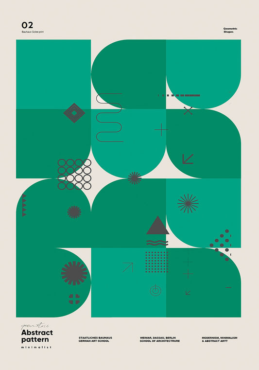 Bauhaus style poster