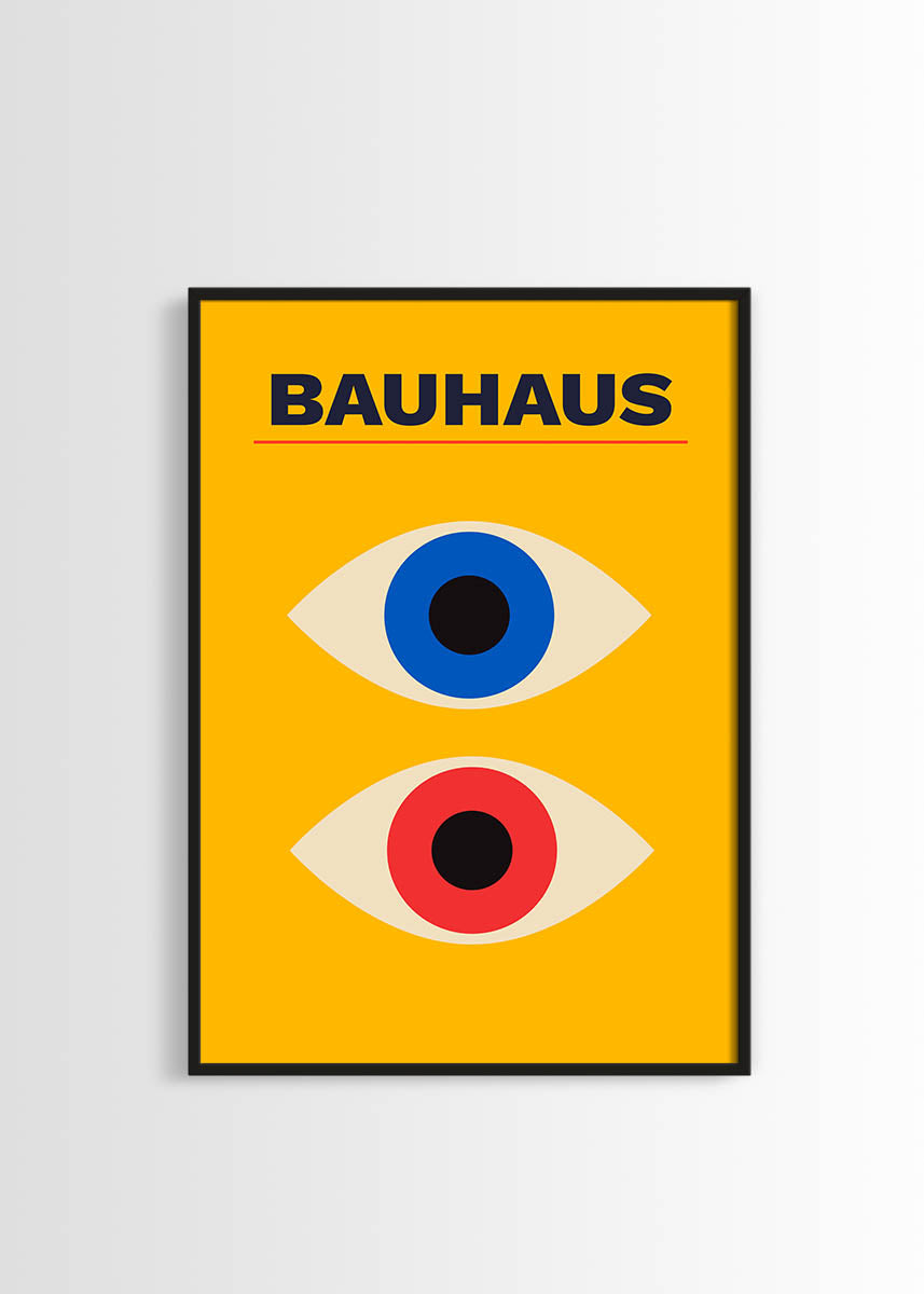 Bauhaus style abstract and modern poster