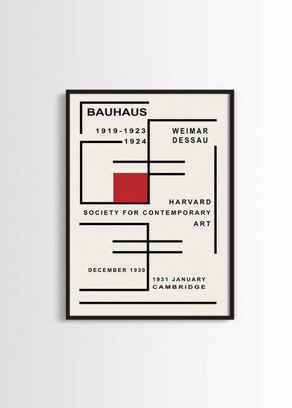 Bauhaus Harvard poster