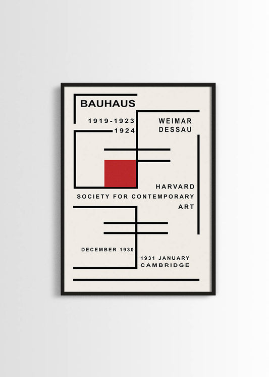 Bauhaus harvard poster