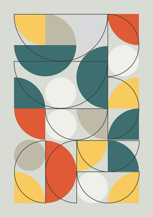 Bauhaus geometric poster