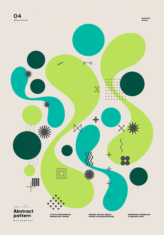 Bauhaus style poster