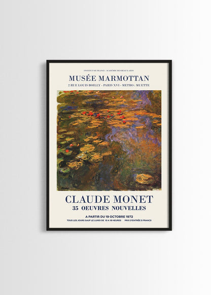 Claude Monet exhibition poster poster