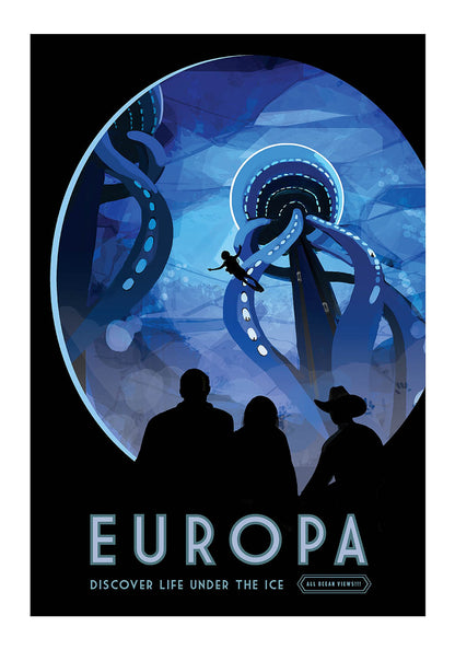 Europa space poster