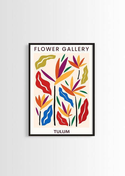 flower market poster tulum