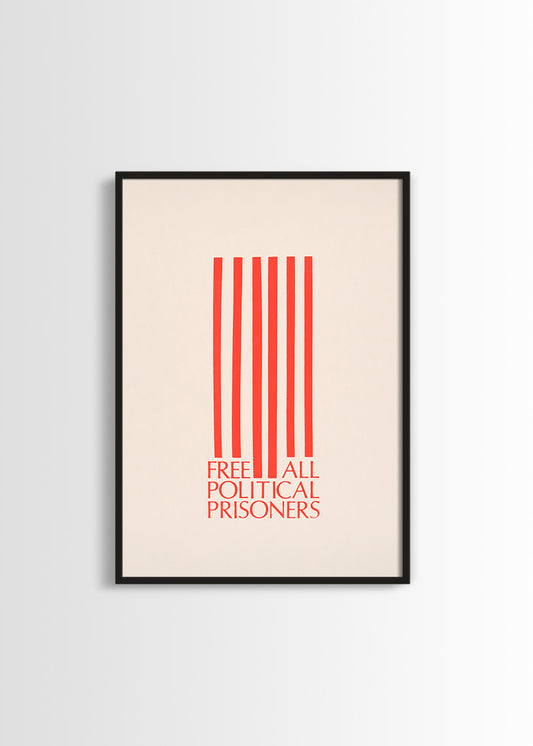 Free all political prisoners poster