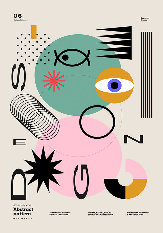 Bauhaus style poster