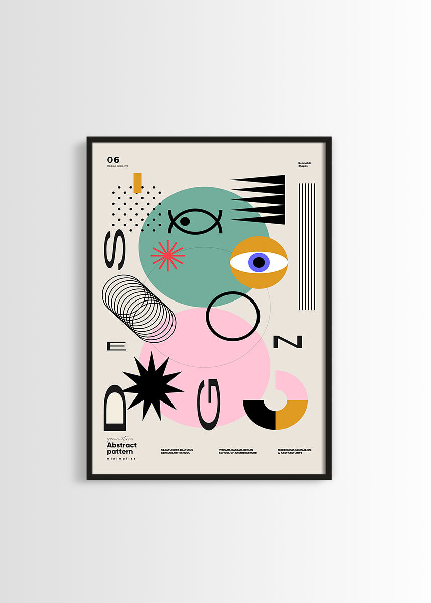 Bauhaus menphis style poster