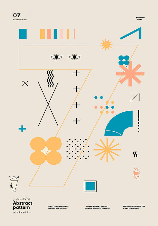 Geometric shapes N7 poster