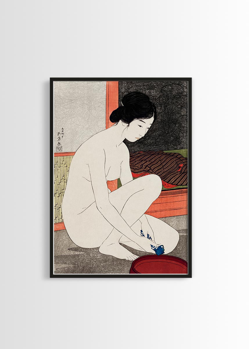 Yokugo no onna by Goyō Hashiguchi vintage japanese poster