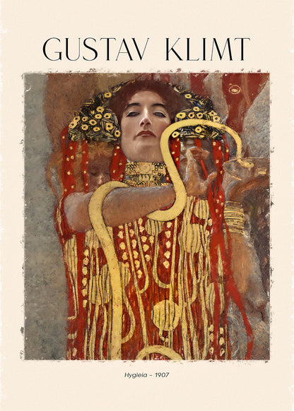 Gustav Klimt Hygieia poster