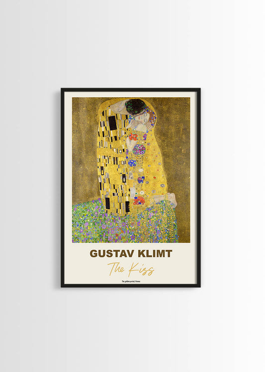 Gustav Klimt the kiss poster
