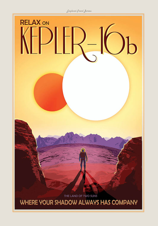 kepler 16b space poster