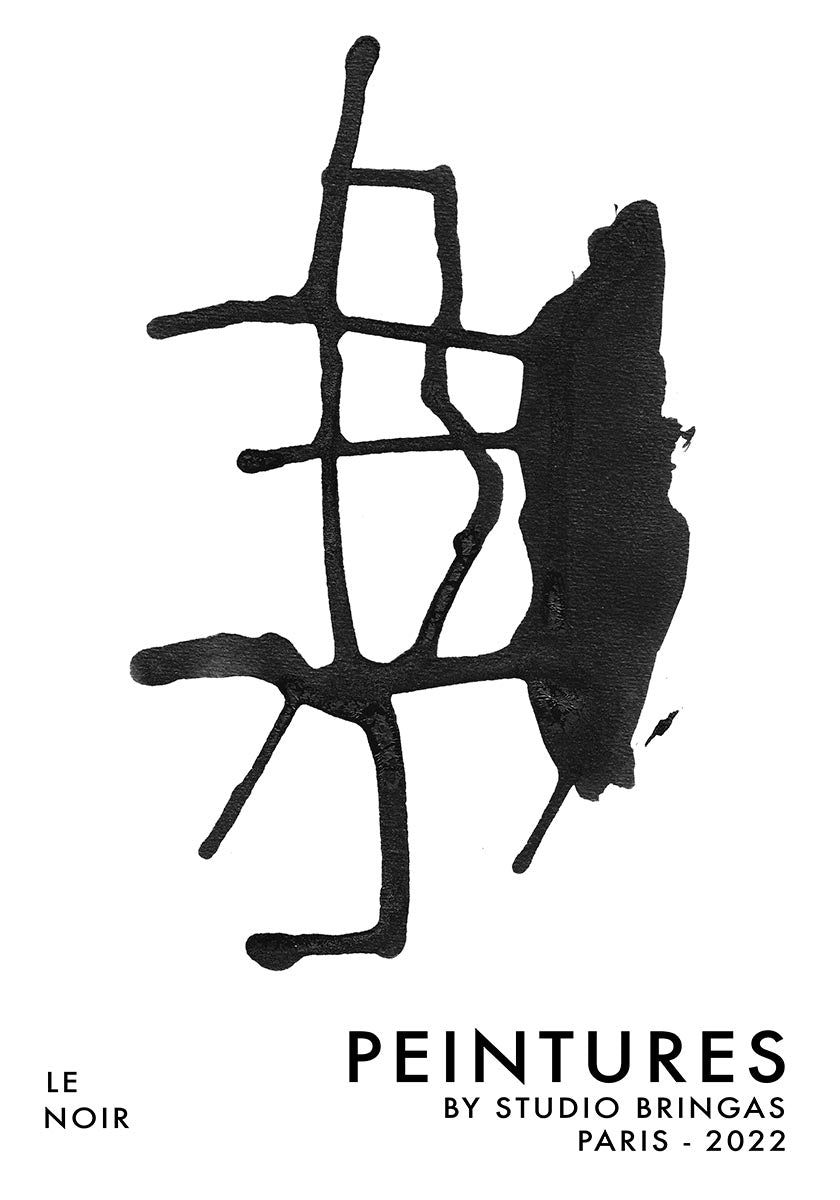 Black and white poster