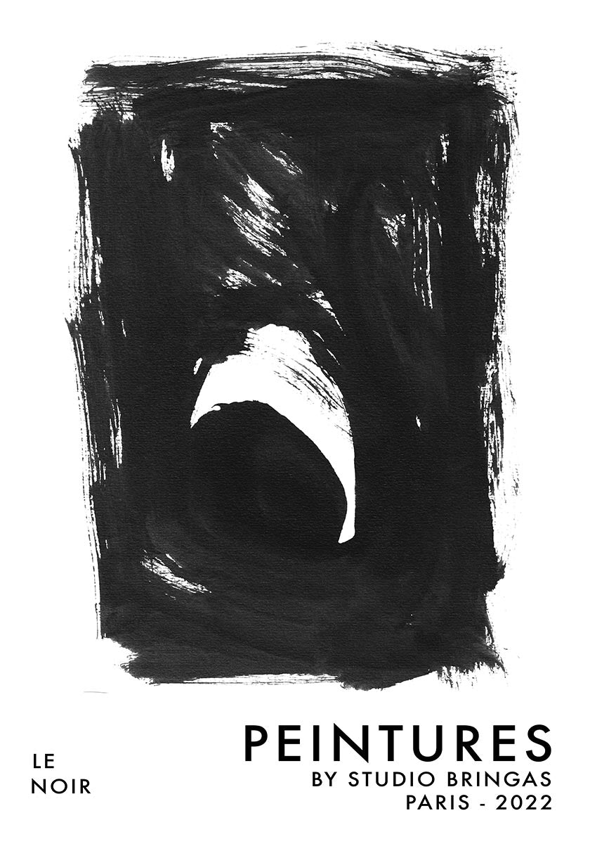 Black and white poster