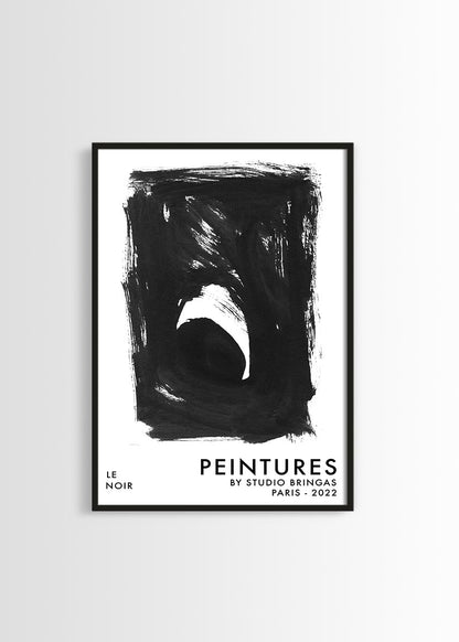 Black and white poster