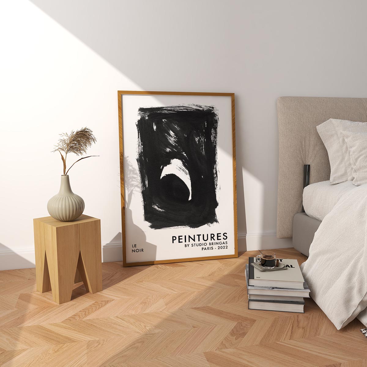 Black and white poster