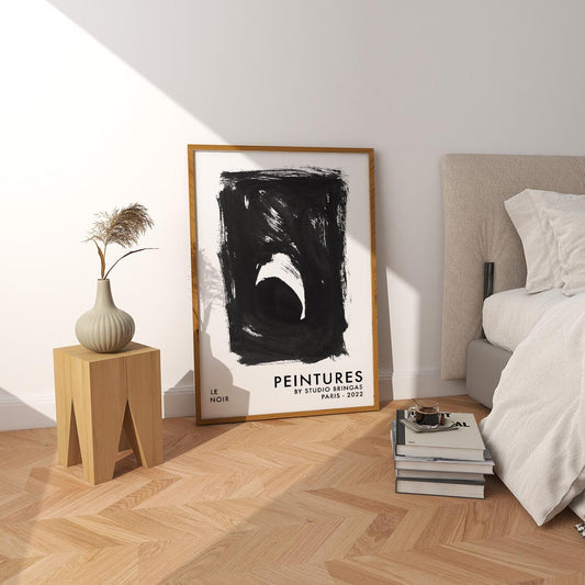 Black and white poster
