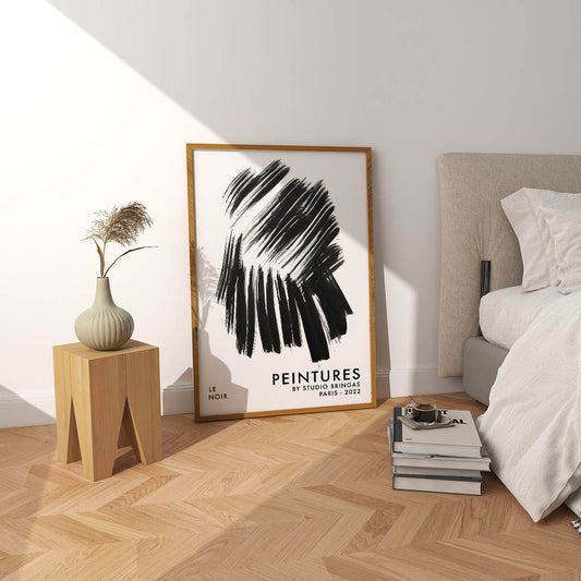 Black and white poster