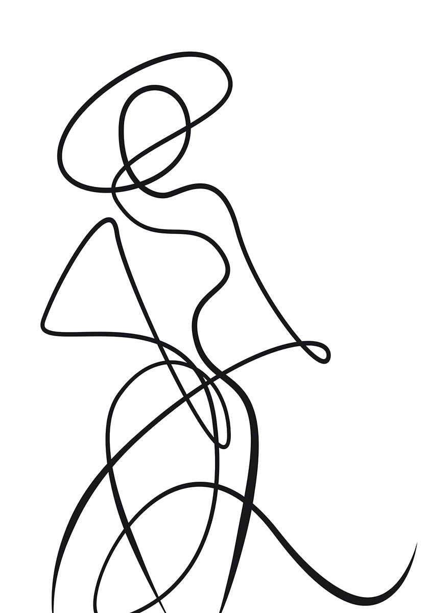 Line art poster